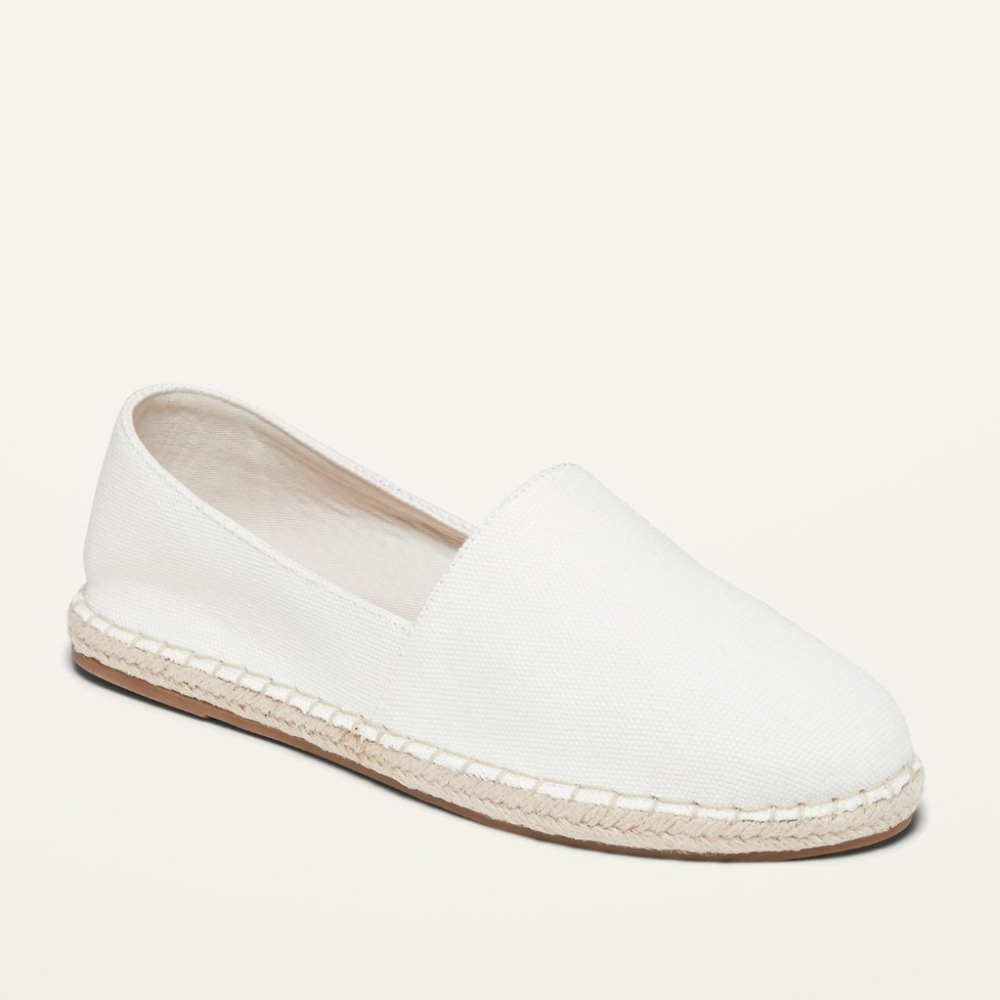 NEW White espadrilles flat shoes